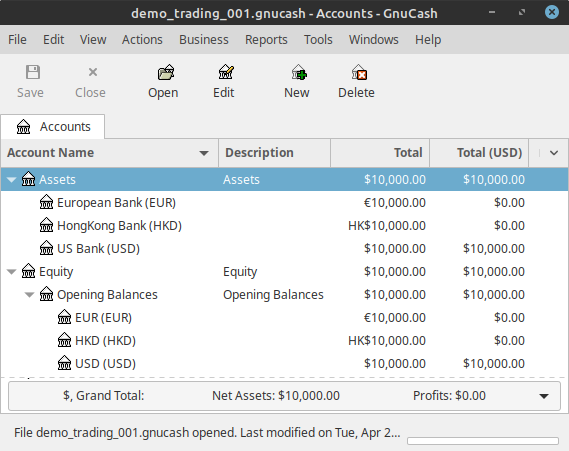 The Initial Multicurrency Bank Accounts Setup