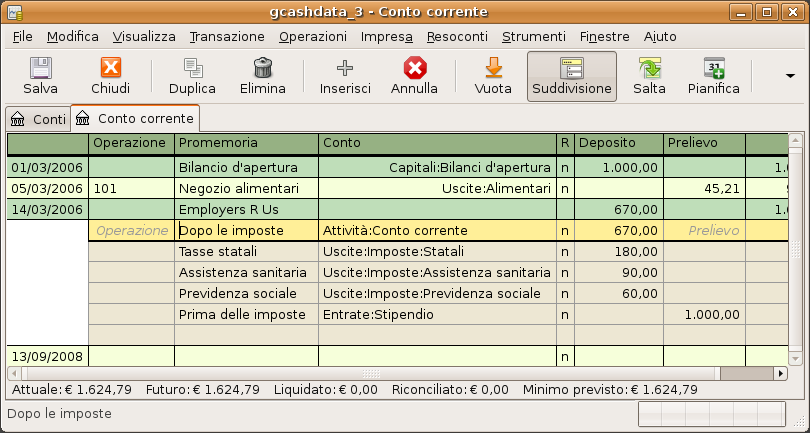 Come cambiano le intestazioni per una suddivisione